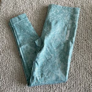 Gymshark aqua blue leggings